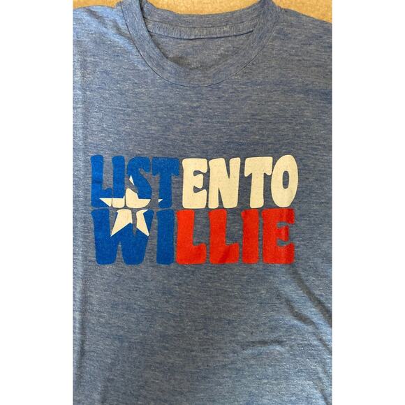 Vintage Listen To Willie T-Shirt - Willie Nelson Shirt - Picture 2 of 2
